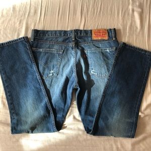 Levi's 511 Ripped Blue Denim Jeans